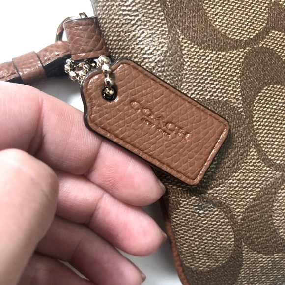 Coach Monogram Canvas Large Wristlet - Picture 10 of 12